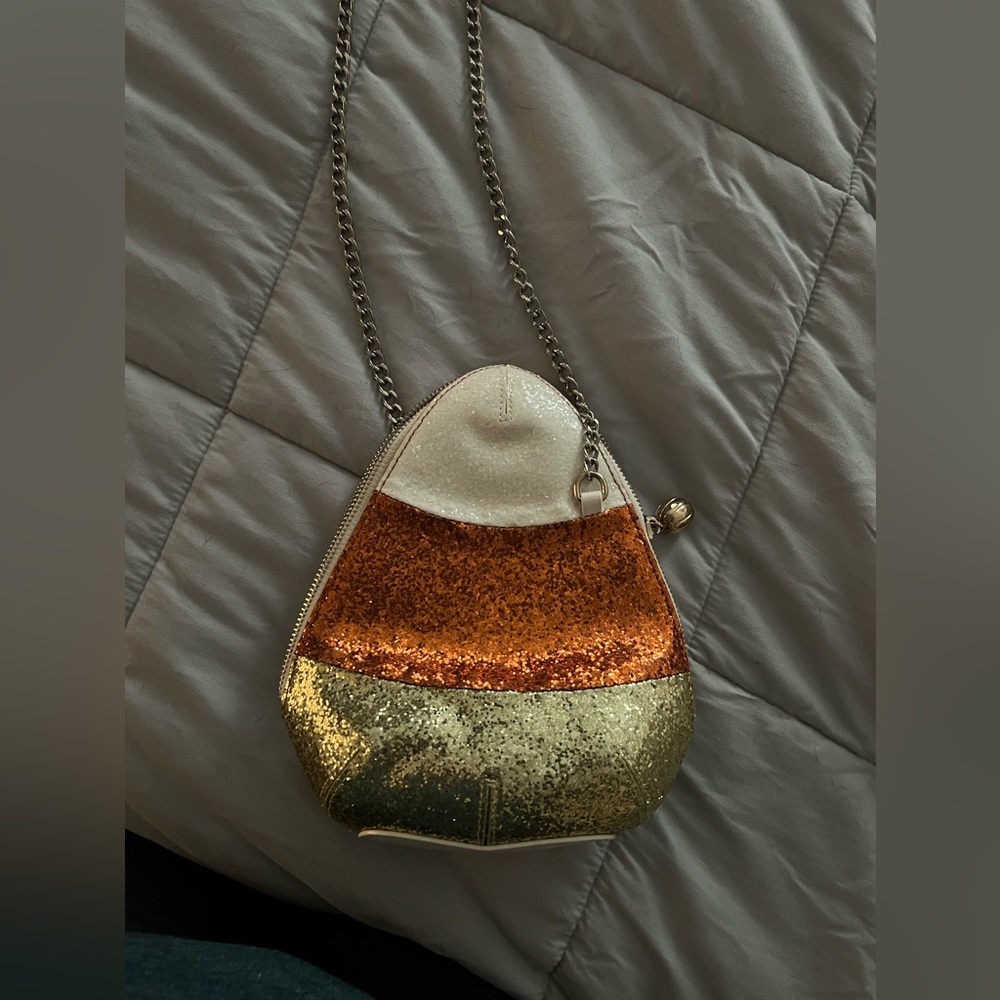 Candy corn crossbody bag